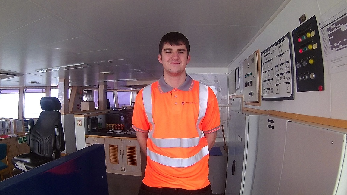 Ian McLeod on of Sentinel Marine's youngest cadets recruited in the North Sea’s youngest fleet of ERRVs.