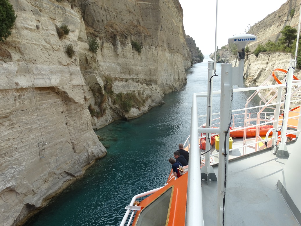 Fastnet Sentinel transits historic Corinthian Canal