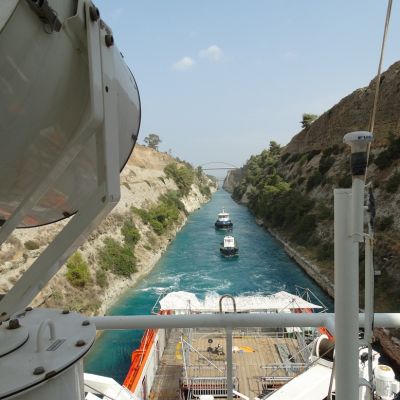 Fastnet Sentinel transits historic Corinthian Canal
