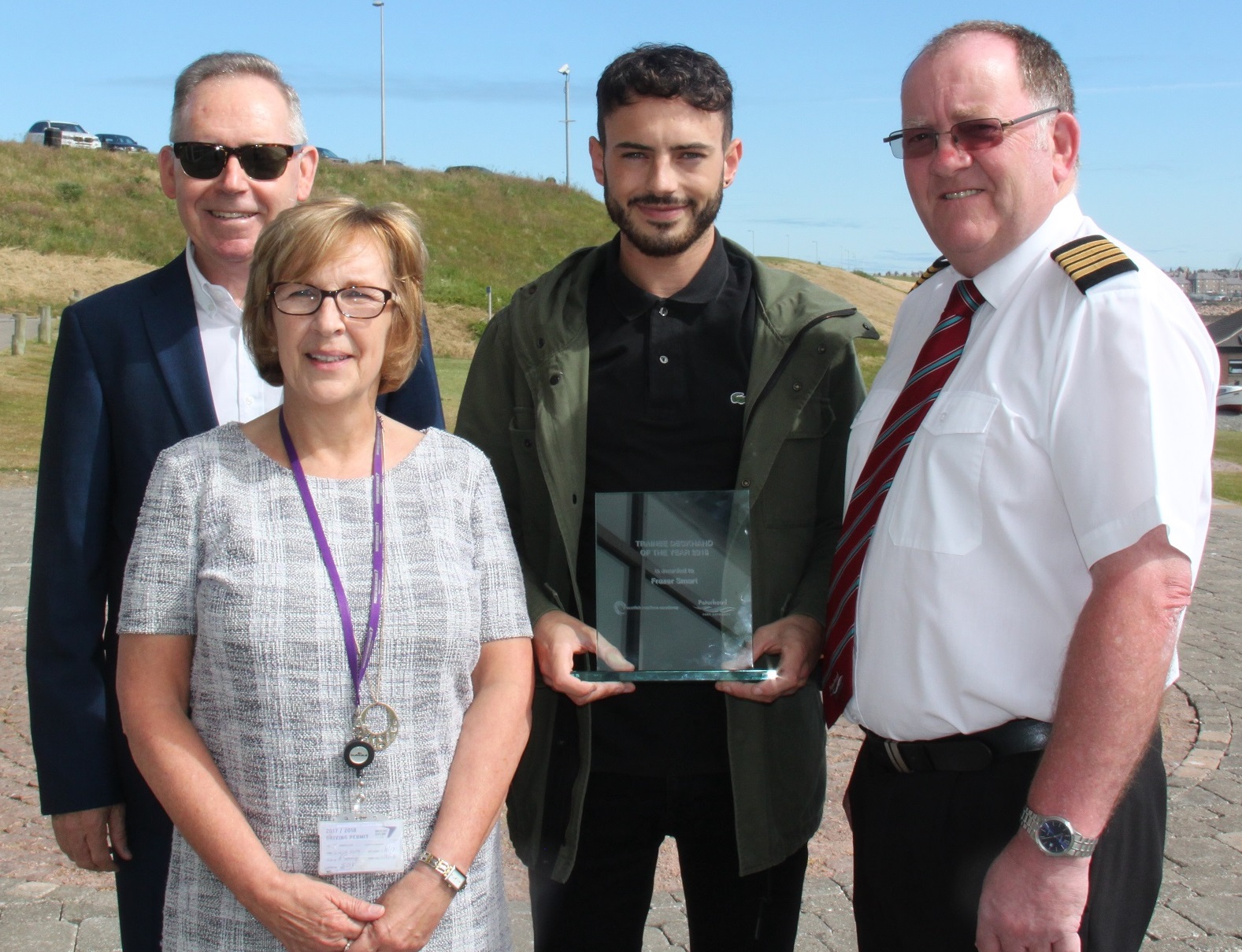 Frazer-Smart Frazer (24), from Turriff, was presented with the award, sponsored by Peterhead Port Authority, after lecturers on the 12-week programme determined that he was best overall student from the three courses that run over the course of the academic year.