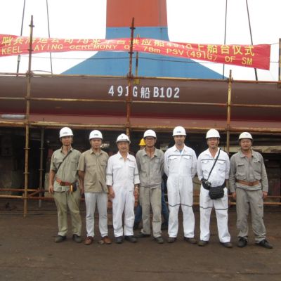keel laying of Hull 491G NOBLE SENTINEL