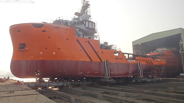 The Lundy Sentinel was launched at 10:19hrs on 22/12/2014 at Fujian Southeast Shipyard.