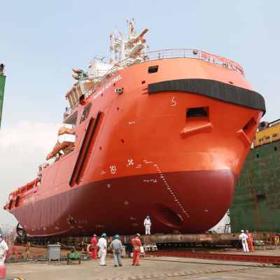 A launching ceremony was held on Friday 28th October for the Mariner Sentinel an 8000 BHP Tanker Assist DP2 ERRV.