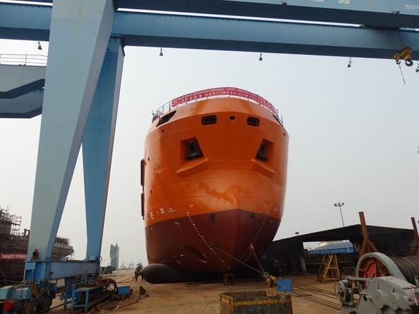 Another view of the aft pulling lines