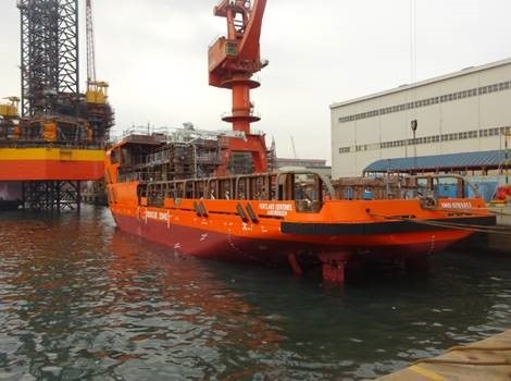 Portland Sentinel - Vessel along quay side